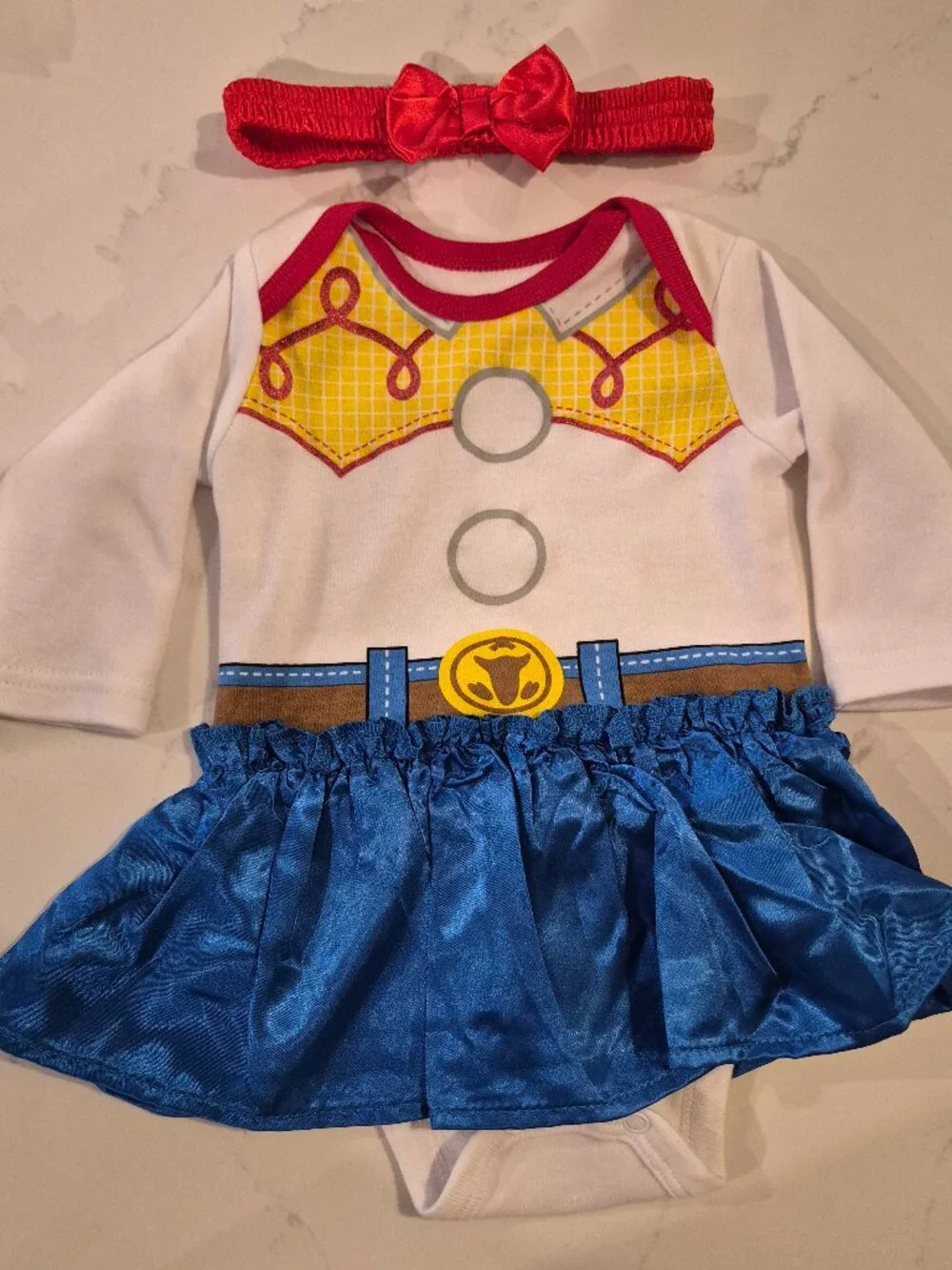 Toy Story Jessie Cowgirl Dress and Headband, 0-3M - Picture 2 of 4